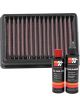 K&N Air Filter BM-1121 + Recharge Kit