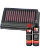 K&N Air Filter BM-1204 + Recharge Kit