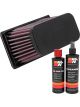 K&N Air Filter BM-1208 + Recharge Kit