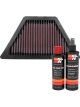 K&N Air Filter BM-1821 + Recharge Kit