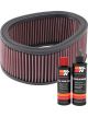 K&N Air Filter BU-9003 + Recharge Kit