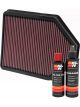 K&N Air Filter DU-1004 + Recharge Kit