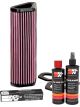 K&N Air Filter DU-1007 + Recharge Kit