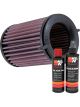 K&N Air Filter DU-8015 + Recharge Kit