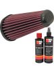 K&N Air Filter E-0666 + Recharge Kit