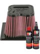 K&N Air Filter E-0784 + Recharge Kit