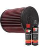 K&N Air Filter E-1009 + Recharge Kit