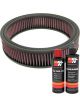 K&N Air Filter E-1220 + Recharge Kit