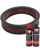 K&N Air Filter E-1360 + Recharge Kit