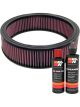 K&N Air Filter E-1520 + Recharge Kit