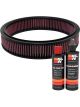 K&N Air Filter E-1570 + Recharge Kit