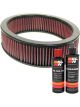 K&N Air Filter E-2840 + Recharge Kit