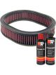 K&N Air Filter E-2863 + Recharge Kit