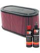 K&N Air Filter E-3033 + Recharge Kit