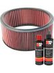 K&N Air Filter E-3036 + Recharge Kit