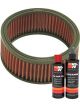K&N Air Filter E-3322 + Recharge Kit