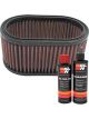 K&N Air Filter E-3341 + Recharge Kit