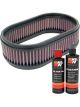 K&N Air Filter E-3446 + Recharge Kit