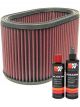 K&N Air Filter E-3481 + Recharge Kit