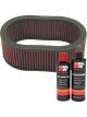 K&N Air Filter E-3504 + Recharge Kit