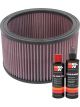 K&N Air Filter E-3650 + Recharge Kit