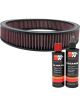 K&N Air Filter E-3717 + Recharge Kit
