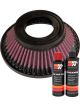 K&N Air Filter E-9156 + Recharge Kit