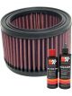 K&N Air Filter HA-0001 + Recharge Kit