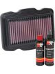 K&N Air Filter HA-1215 + Recharge Kit