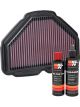 K&N Air Filter HA-1818 + Recharge Kit