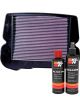 K&N Air Filter HA-8088 + Recharge Kit