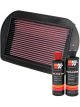 K&N Air Filter HA-8089 + Recharge Kit