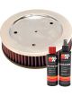 K&N Air Filter HD-0600 + Recharge Kit