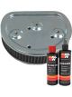 K&N Air Filter HD-1396 + Recharge Kit