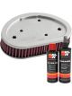 K&N Air Filter HD-9608 + Recharge Kit
