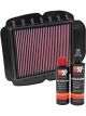 K&N Air Filter HY-6510 + Recharge Kit