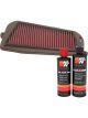 K&N Air Filter KA-0004 + Recharge Kit