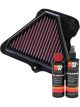 K&N Air Filter KA-1011 + Recharge Kit