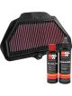 K&N Air Filter KA-1016 + Recharge Kit