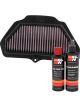 K&N Air Filter KA-1016R + Recharge Kit