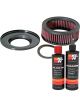 K&N Air Filter KA-1596 + Recharge Kit