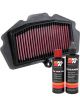 K&N Air Filter KA-4018 + Recharge Kit