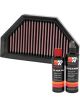 K&N Air Filter KT-1108 + Recharge Kit