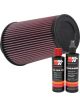 K&N Air Filter RE-0810 + Recharge Kit