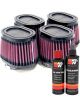 K&N Air Filter RU-0984 + Recharge Kit