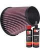 K&N Air Filter RU-1035 + Recharge Kit