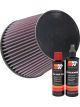 K&N Air Filter RU-1037 + Recharge Kit