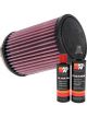 K&N Air Filter RU-1620 + Recharge Kit