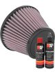 K&N Air Filter RU-1624 + Recharge Kit