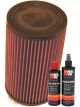 K&N Air Filter RU-1785 + Recharge Kit